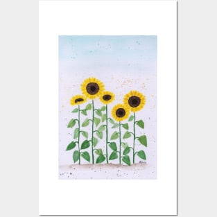 Bright Sunflower Family Posters and Art